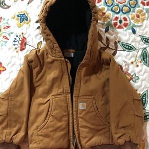 Carhartt 3t jacket with hoodie.